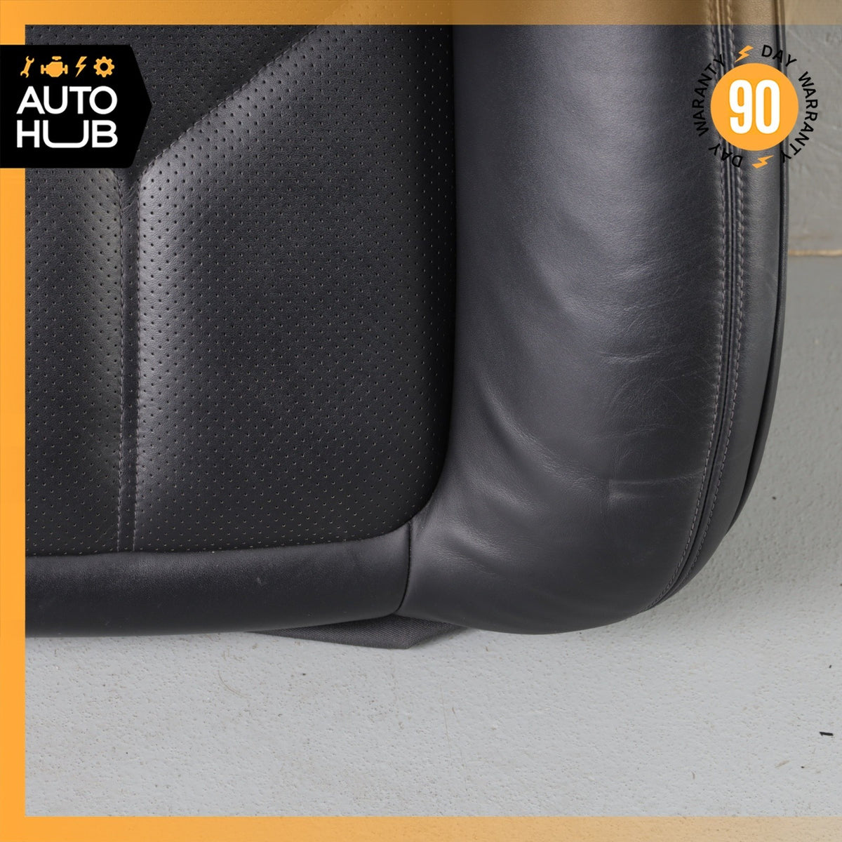15-18 Porsche Macan 95B Front Right Side Seat Upper Cushion Leather Black OEM - photo 6
