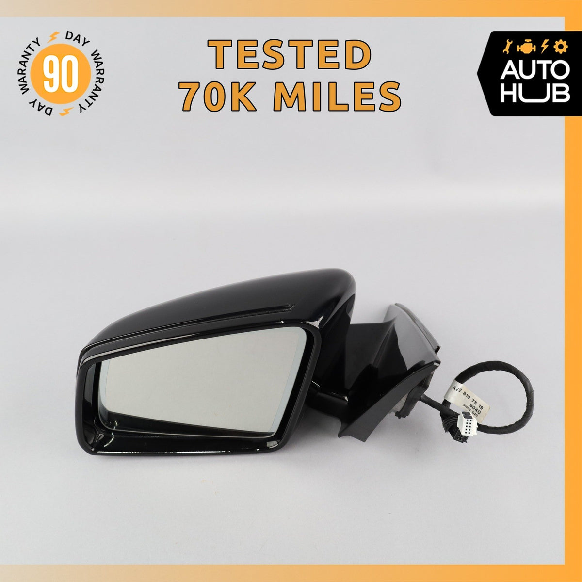 10-13 Mercedes W212 E350 E550 Left Driver Side Rear View Door Mirror OEM 70k - photo 1