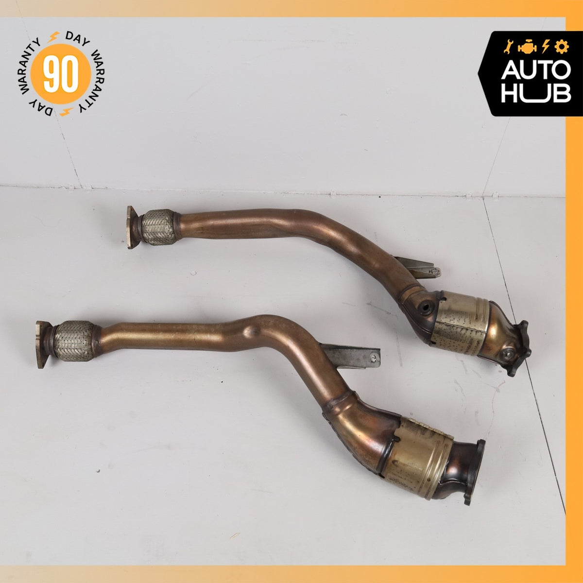 03-13 Bentley Continental GTC GT Exhaust Downpipe Left & Right Side Set OEM 43k - photo 9