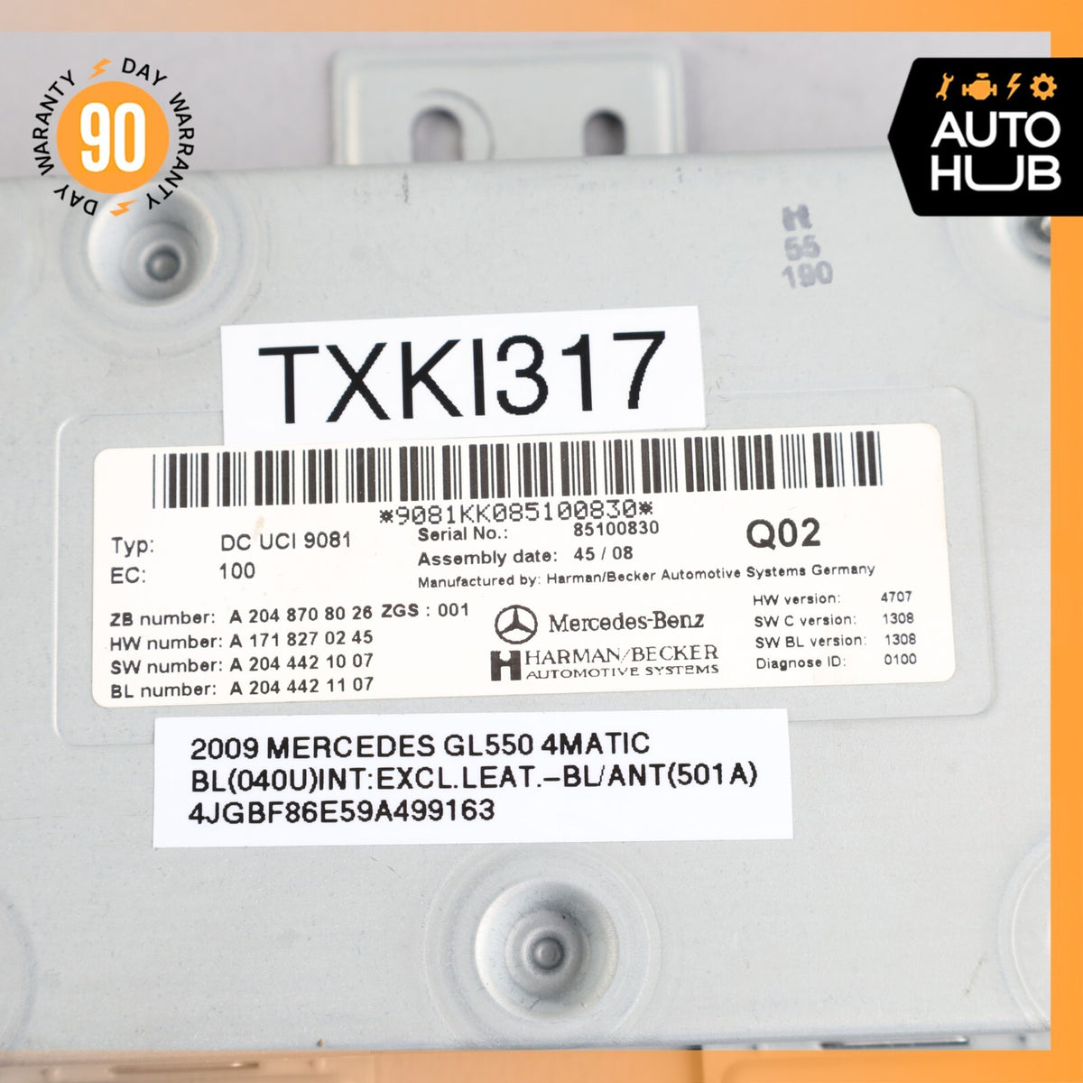 Mercedes X164 GL550 S400 SLK350 Communication Interface Module 2048708026 OEM - photo 7