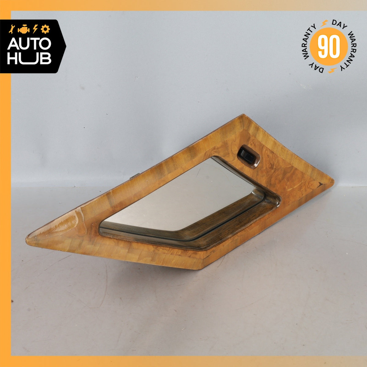 81-98 Bentley Brooklands Rear Right Quarter Vanity Glass Mirror Wood OEM - photo 6