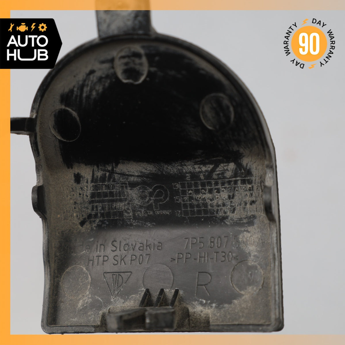 15-18 Porsche Cayenne 958 Rear Bumper Tow Hook Hitch Cover Lid 7P5807500A OEM - photo 6