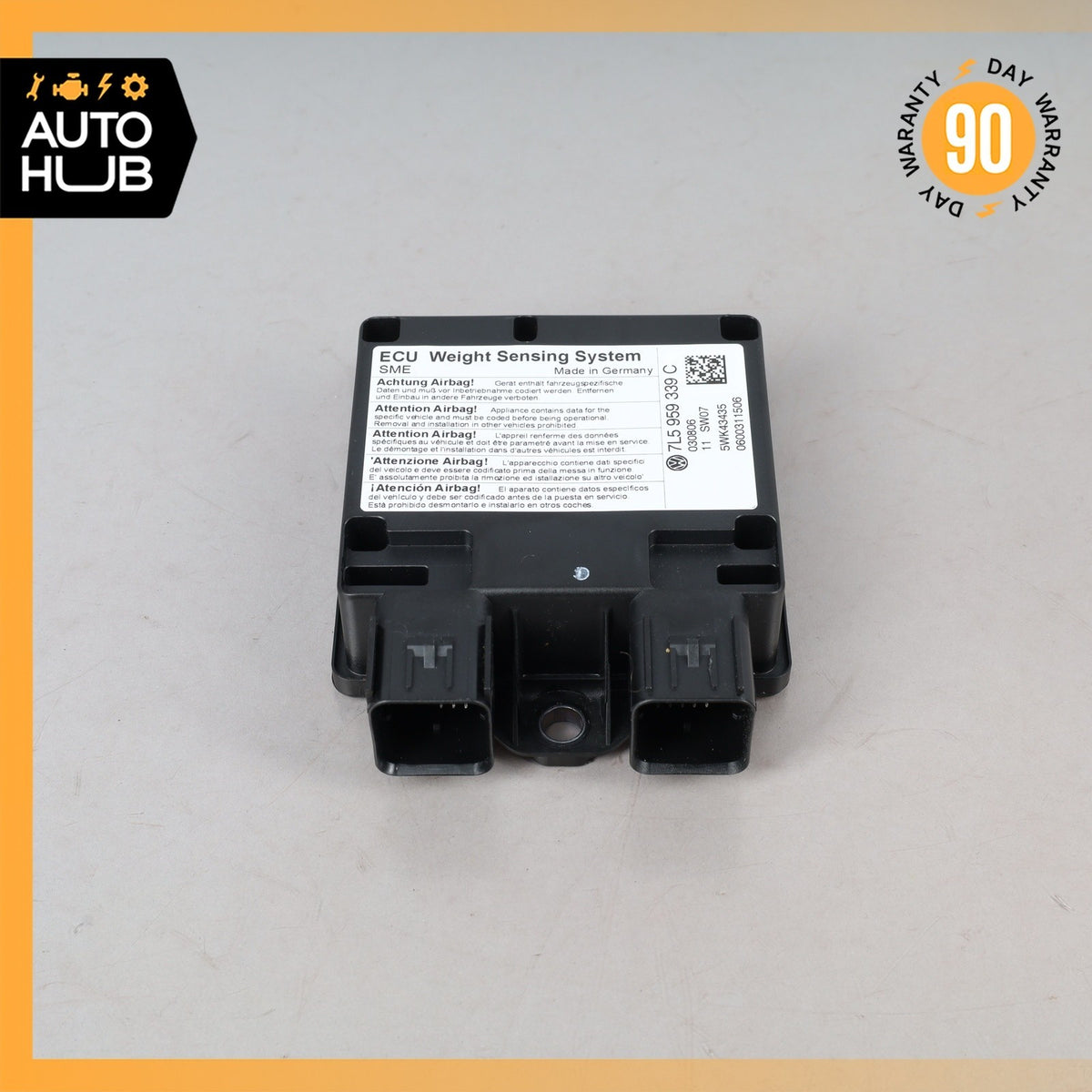06-10 Porsche Cayenne 955 957 Seat Occupancy Sensor Mat SRS Module OEM 87k - photo 3