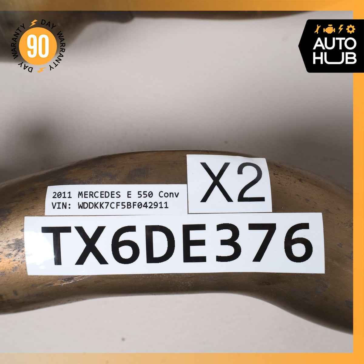 Mercedes W207 E550 M273 RWD Engine Exhaust Downpipe Left & Right Side Set OEM - photo 23