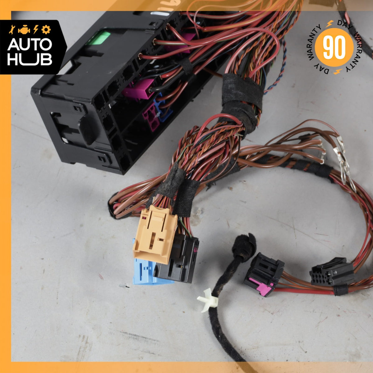 17-19 Porsche 991 911 C4S Rear Right Relay Fuse Box Wiring Harness Cut OEM 24k - photo 7