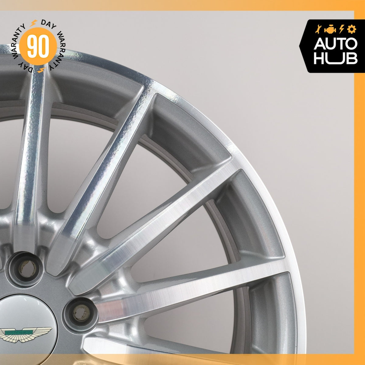 Aston Martin DB9 8.5 x 19 19" Front Wheel Rim Silver 4G431007FA OEM - photo 4