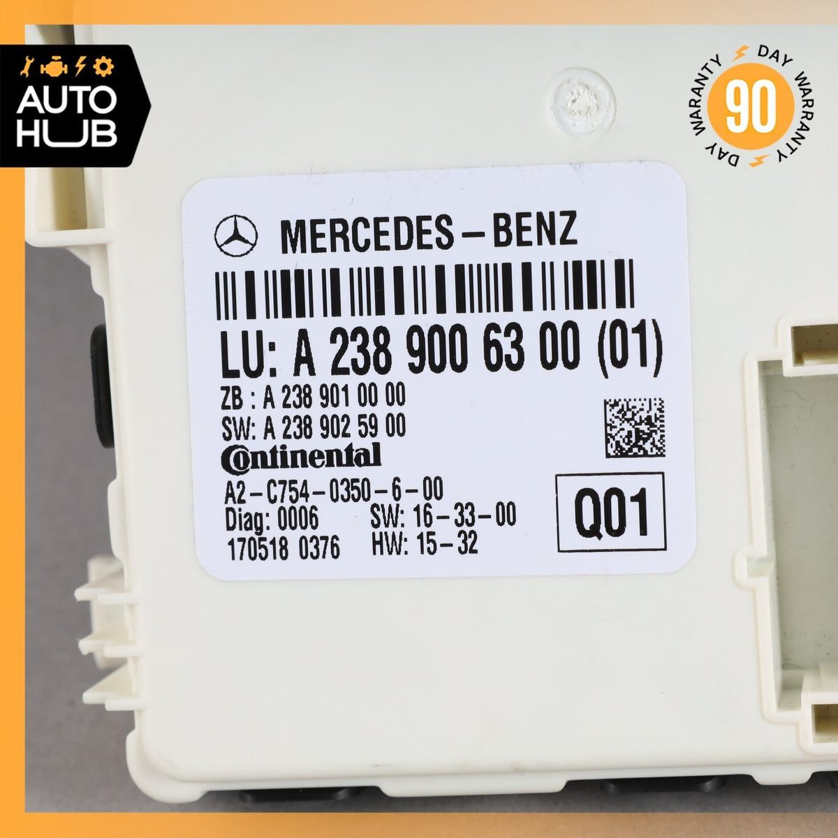 18-23 Mercedes W238 E400 E450 E53 AMG Rear Window Lifter Comfort Module OEM - photo 10