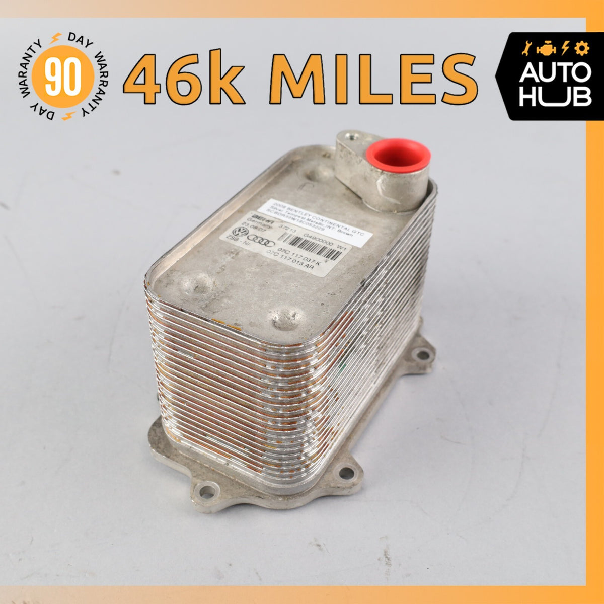 07-18 Bentley Continental GTC GT Flying Spur Oil Cooler Radiator OEM 46k - photo 1