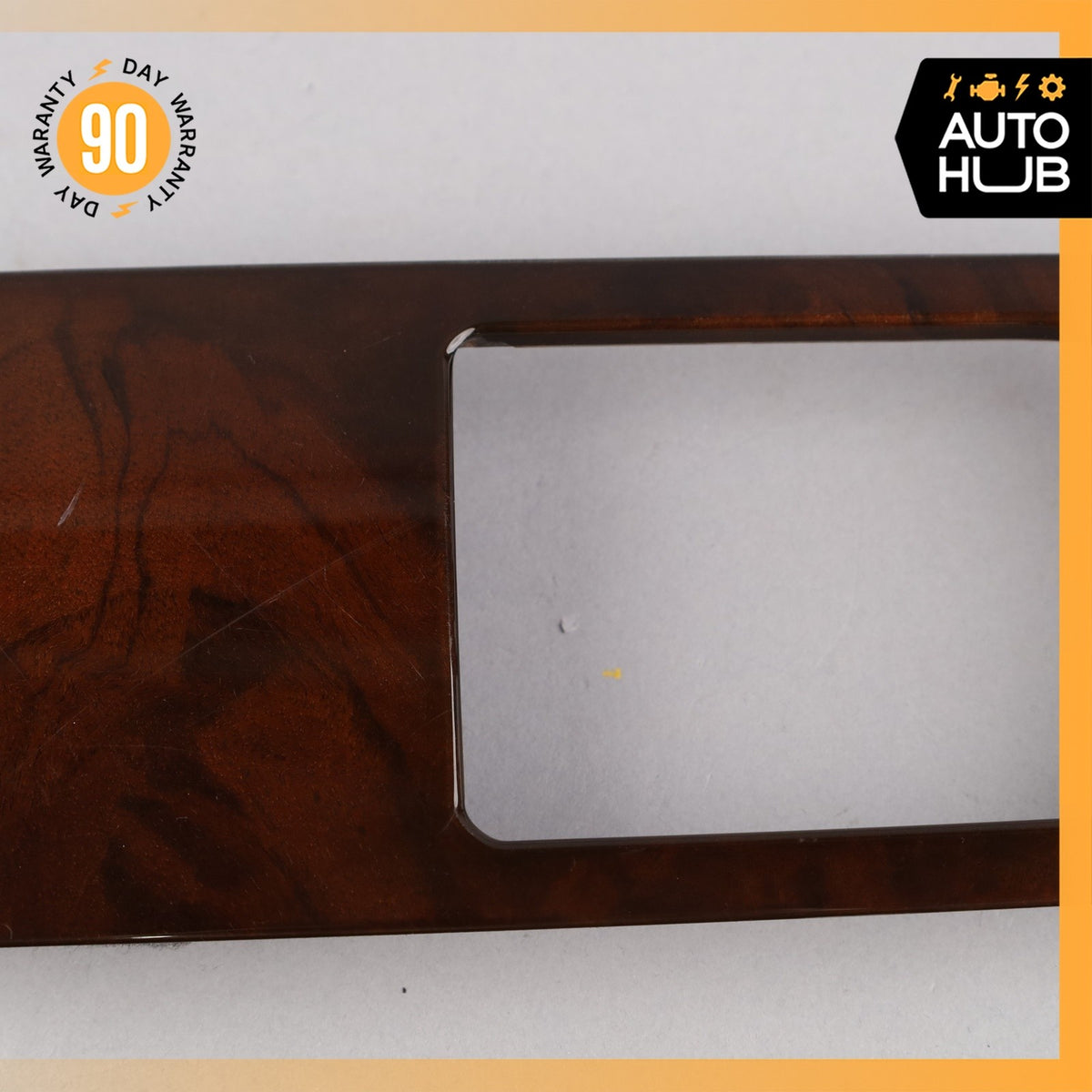 10-16 Porsche Panamera 970 Rear Console Cupholder Bezel Trim Wood OEM - photo 4