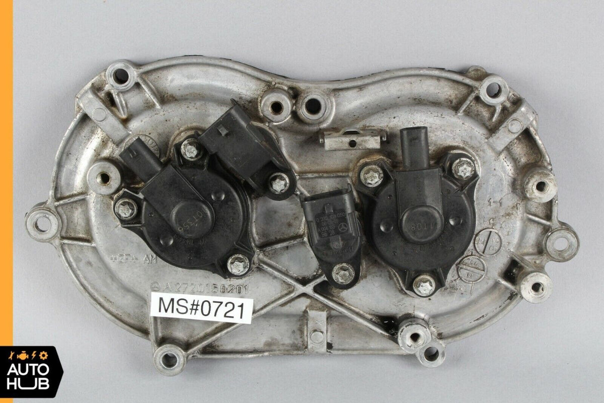Mercedes W203 C230 E350 Front Left Side Engine Timing Chain Cover Plate OEM - photo 1