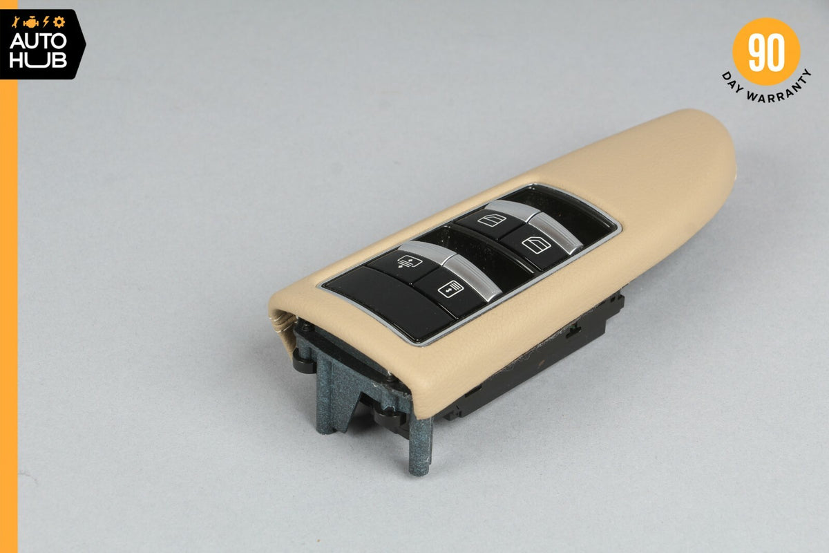 10-13 Mercedes W221 S550 S450 Rear Right Side Window Control Switch Beige OEM - photo 1
