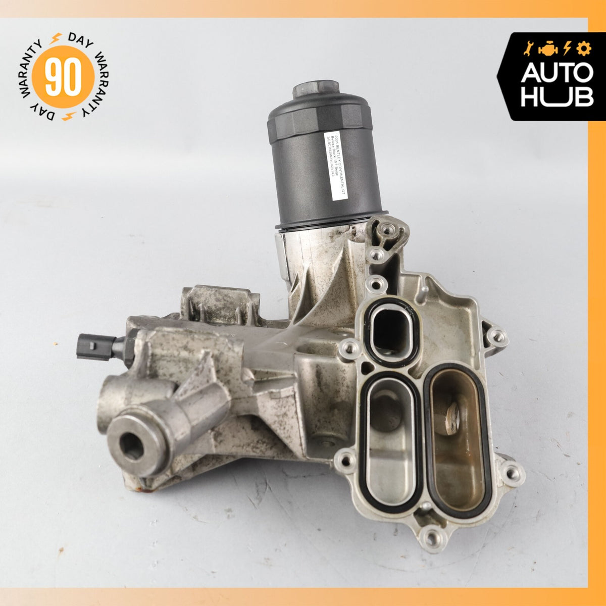 03-06 Bentley Continental GT Flying Spur Oil Filter Cooler Housing OEM 81k - photo 8