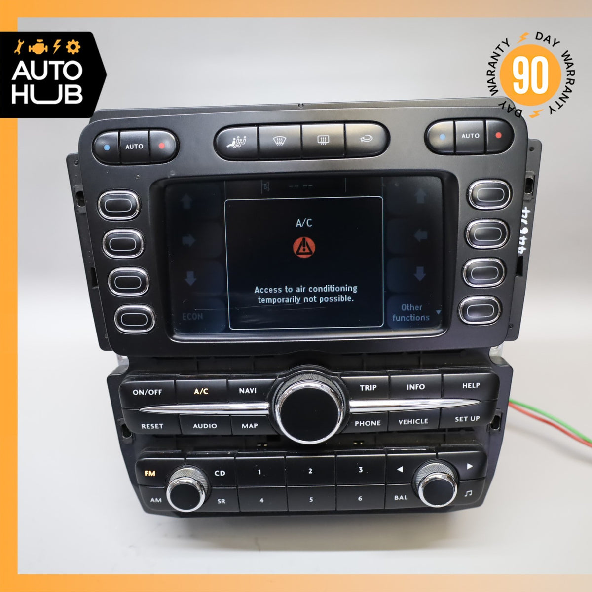 08-09 Bentley Continental GT GTC Command Head Unit Navigation Radio OEM 87k - photo 3