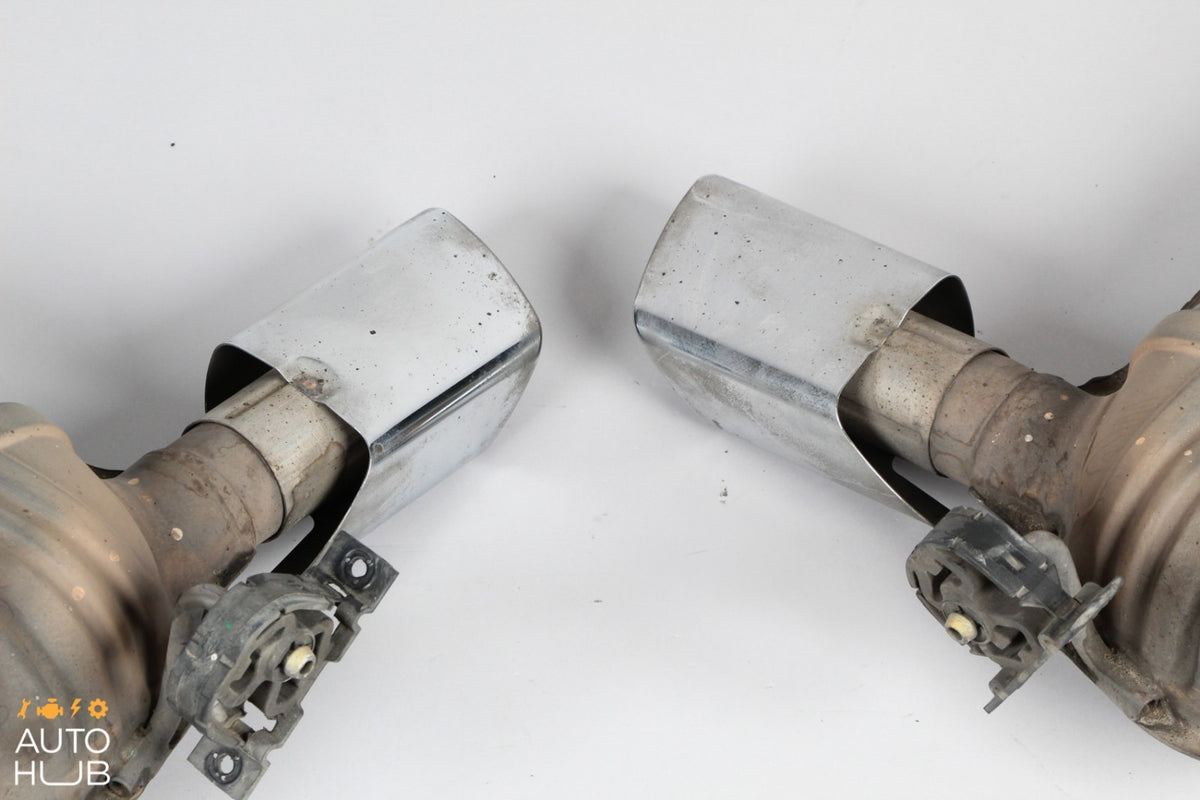 06-08 Mercedes W164 ML320 ML350 ML500  Exhaust Muffler Tip Set OEM - photo 10