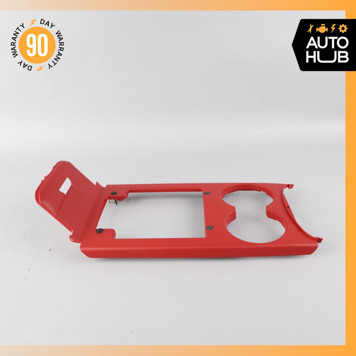 2015 Porsche Macan Turbo 95B Center Console Cupholder Compartment Bezel Red OEM - photo 6