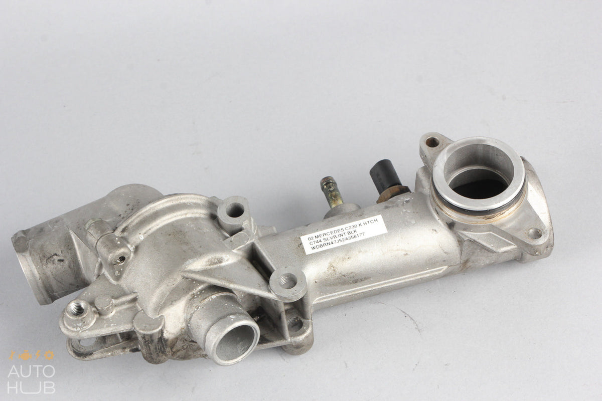 97-04 Mercedes W203 C230 SLK230 Thermostat Housing 1112030673 OEM - photo 9