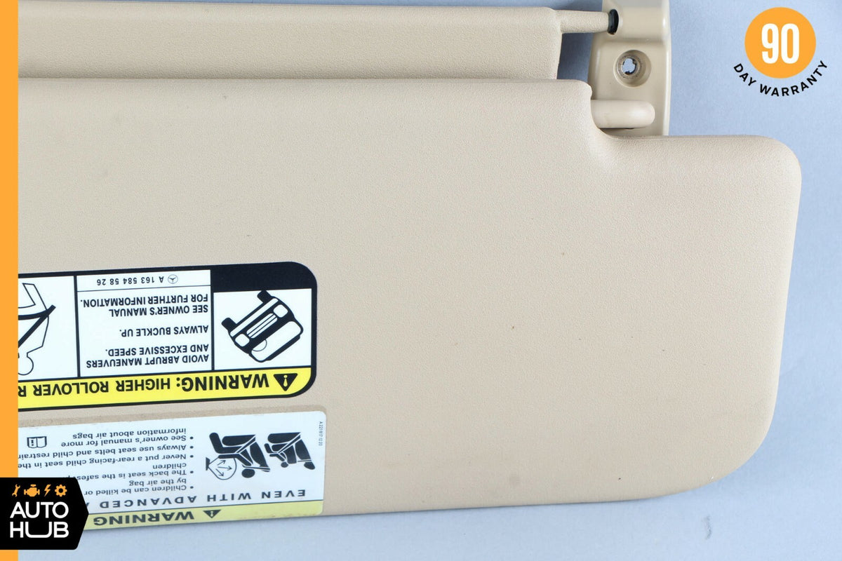 06-12 Mercedes X164 GL450 ML450 Sun Visor Sunvisor Left Driver Side Brown OEM - photo 9