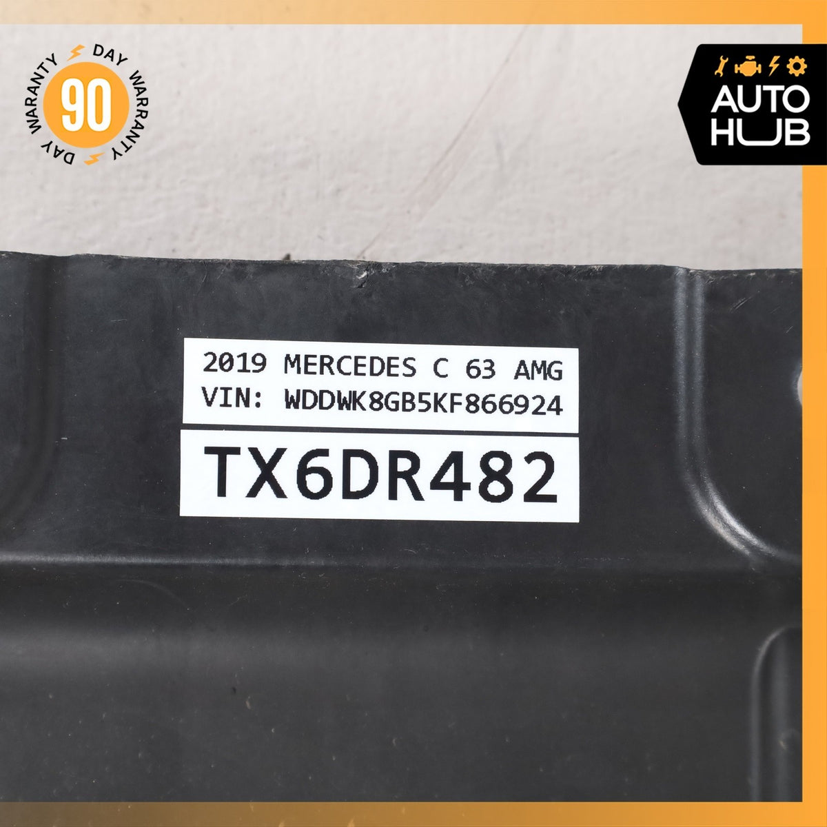 19-23 Mercedes W205 C63 AMG Under Engine Rear Lower Splash Shield Guard OEM 43k - photo 15