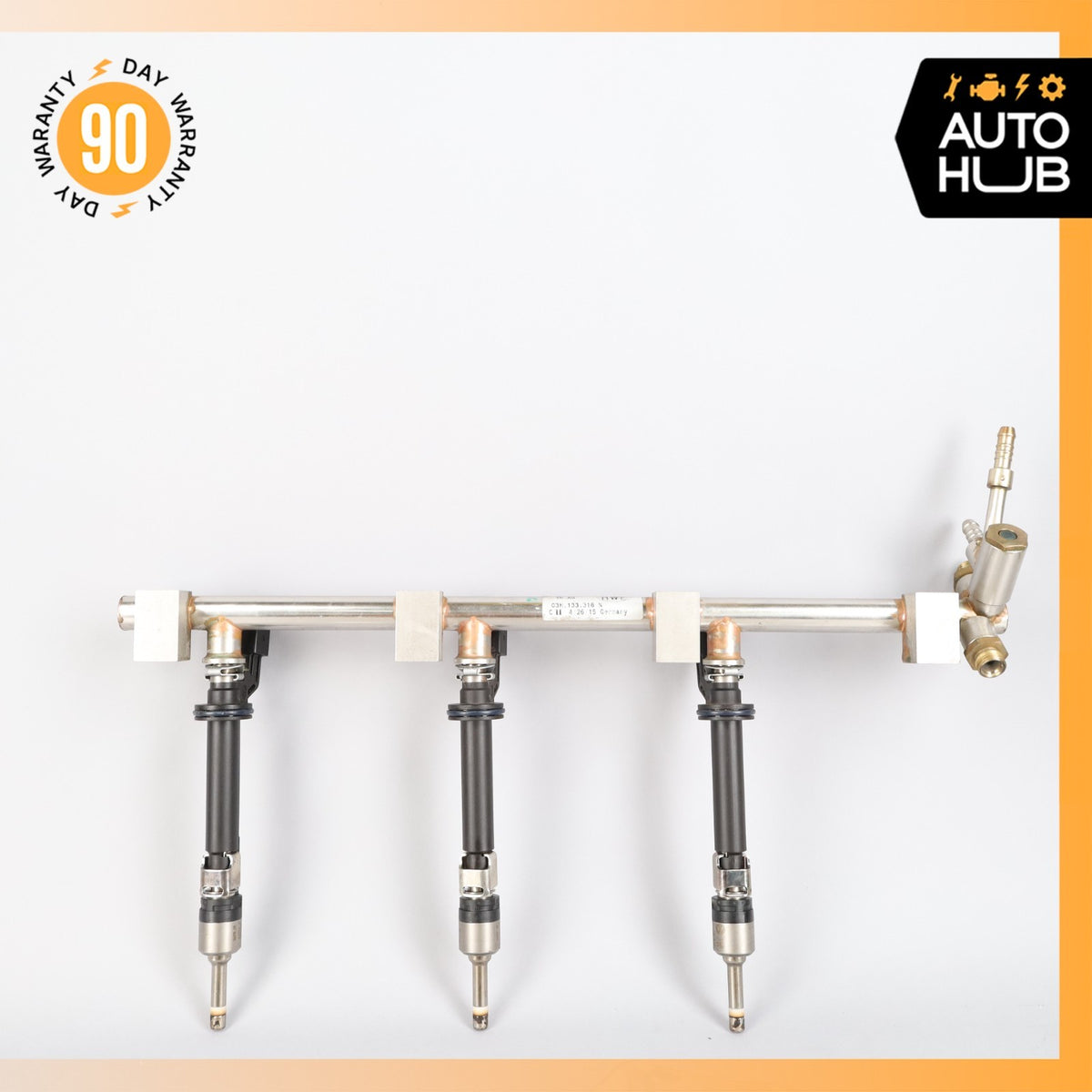 11-18 Porsche Cayenne 958 Touareg VR6 Upper Fuel Injector Rail w/ Injectors OEM - photo 13