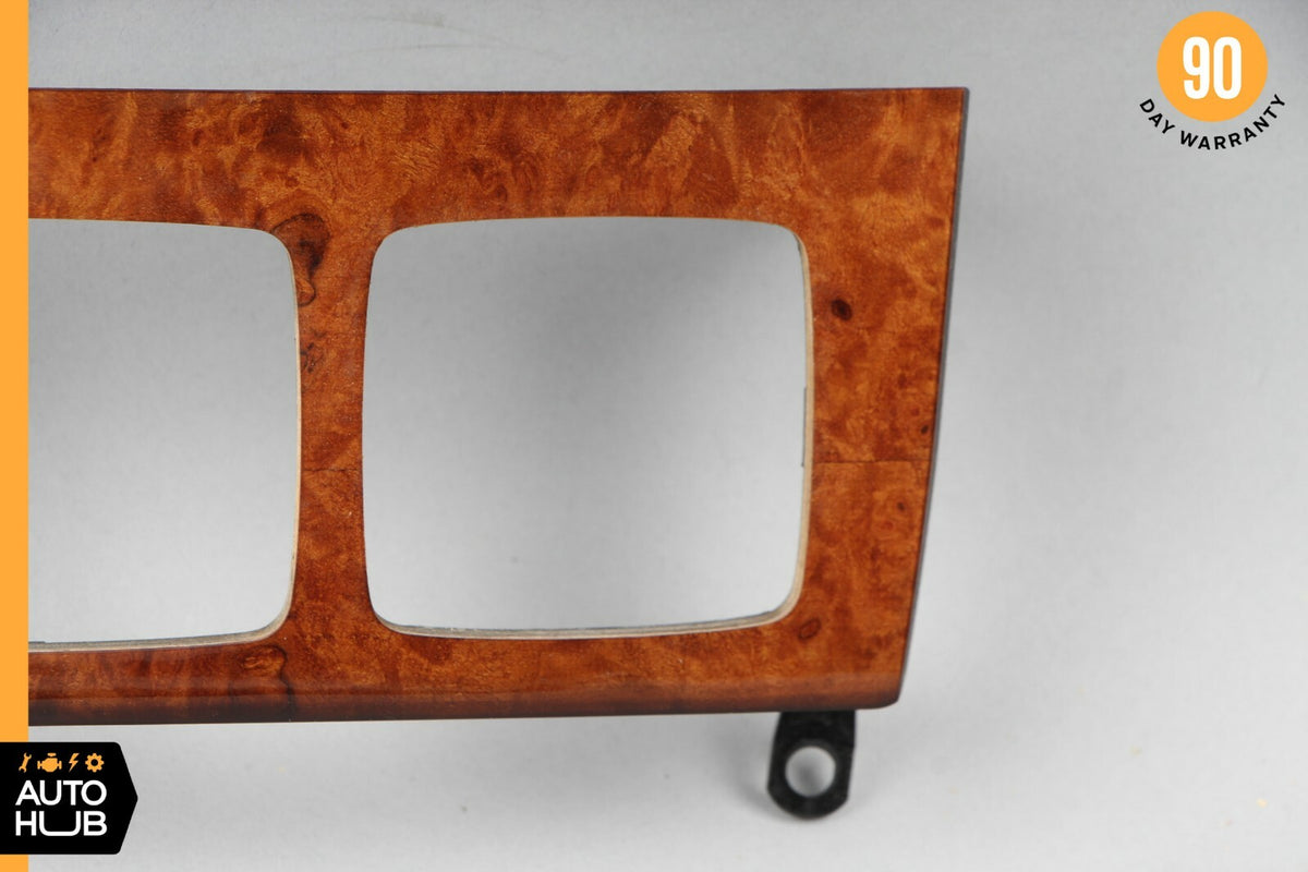 00-06 Mercedes W220 S55 AMG S600 CL500 A/C Heater Climate Control Wood Trim OEM - photo 2