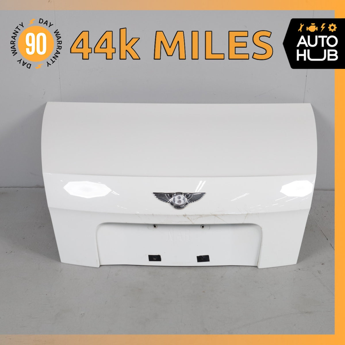 14-15 Bentley Flying Spur Trunk Lid Panel Assembly White OEM 44k - photo 1