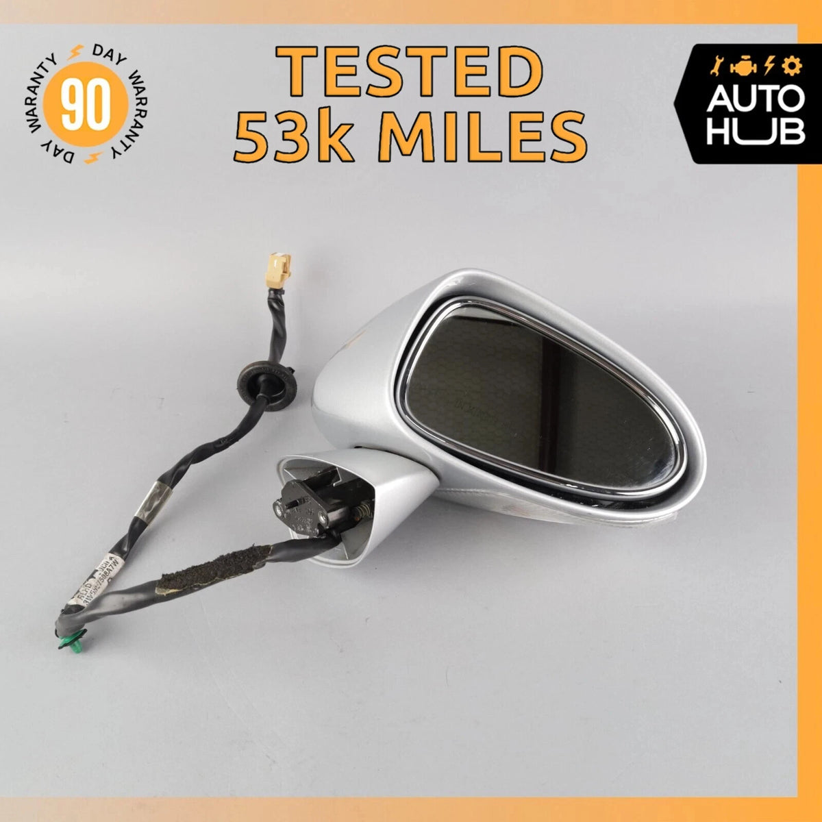 06-09 Bentley Continental Flying Spur Right Side Rear View Door Mirror OEM 53k - photo 1