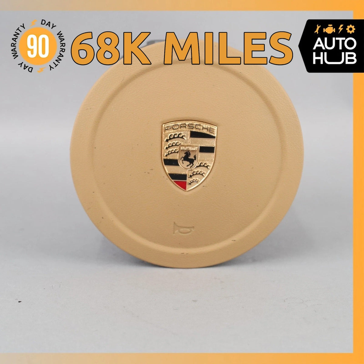 10-16 Porsche Panamera 970 Steering Wheel Airbag Air Bag Beige OEM 68k - photo 1
