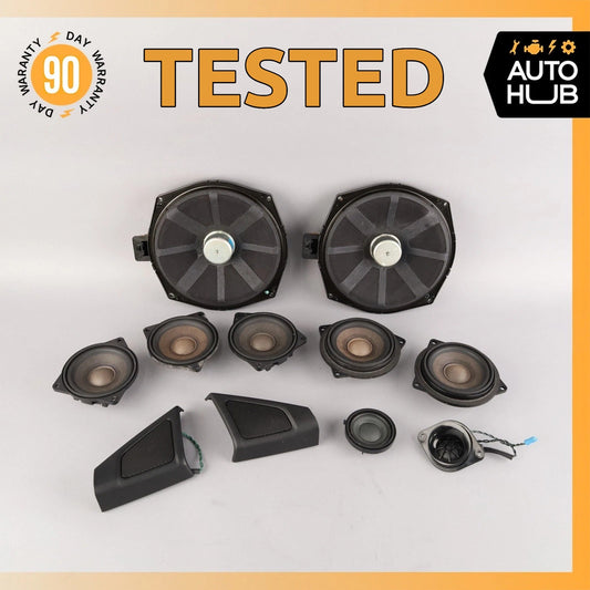 BMW F10 528i 550i Hi-Fi Top Interior Audio Subwoofer Tweeter Speaker Set OEM - photo 1