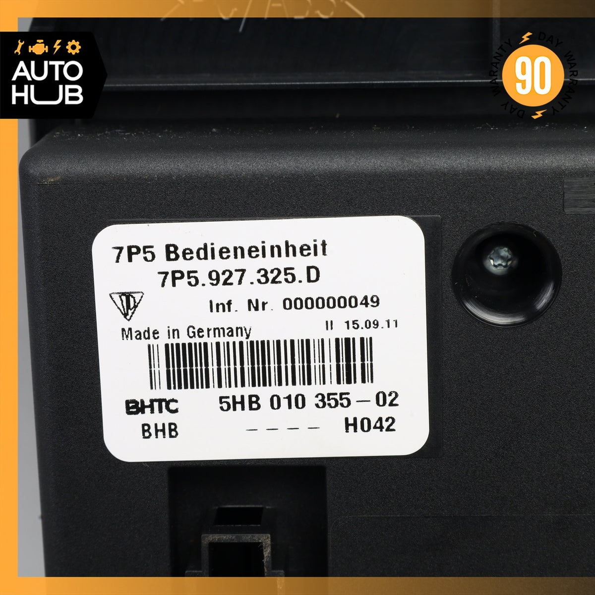 11-14 Porsche Cayenne 958 S Hybrid Rear Seat Heat Lock Switch Control Panel OEM - photo 13