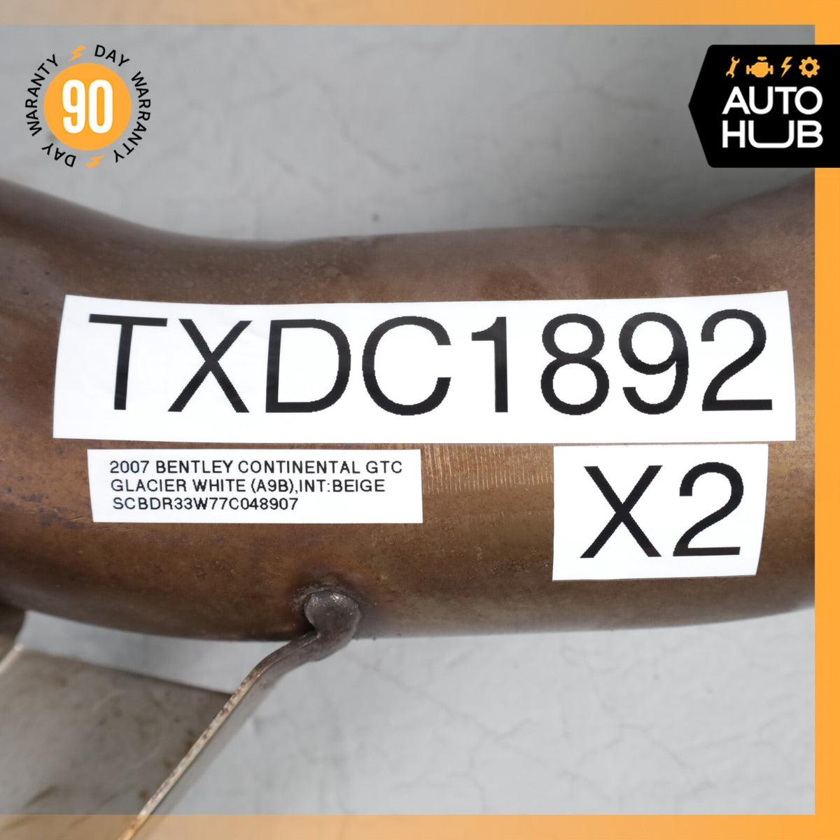 03-13 Bentley Continental GTC GT Exhaust Downpipe Left & Right Side Set OEM 60k - photo 16