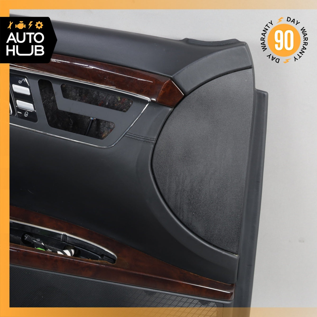 07-09 Mercedes W221 S600 Front Left Driver Side Door Panel Exclusive Black OEM - photo 2