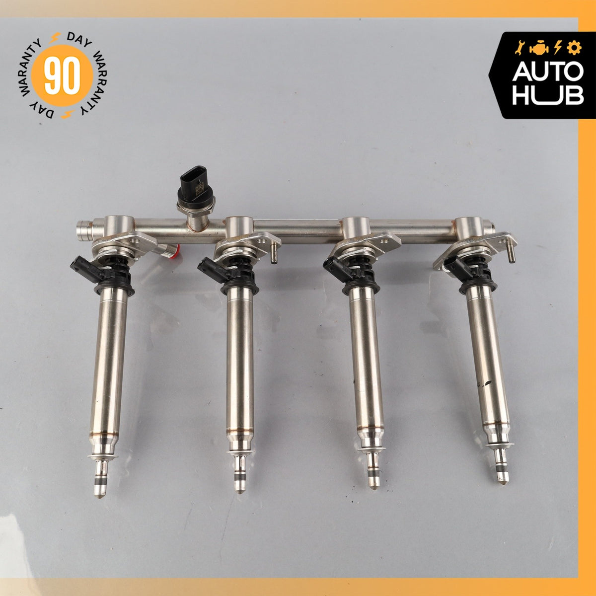 15-23 Mercedes W205 C63 AMG Right Side Fuel Rail Line w/ Injectors OEM 39k - photo 12