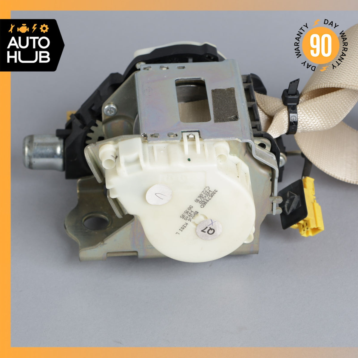 07-14 Mercedes W216 CL550 CL600 Rear Left Driver Side Seat Belt Beige OEM - photo 8