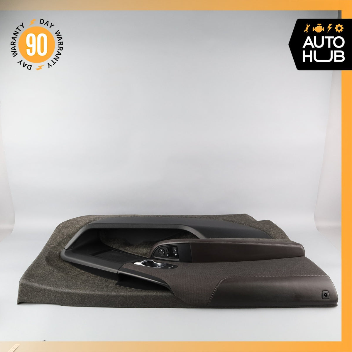 14-21 BMW i3 I01 Front Left Driver Side Interior Door Panel Brown OEM - photo 12