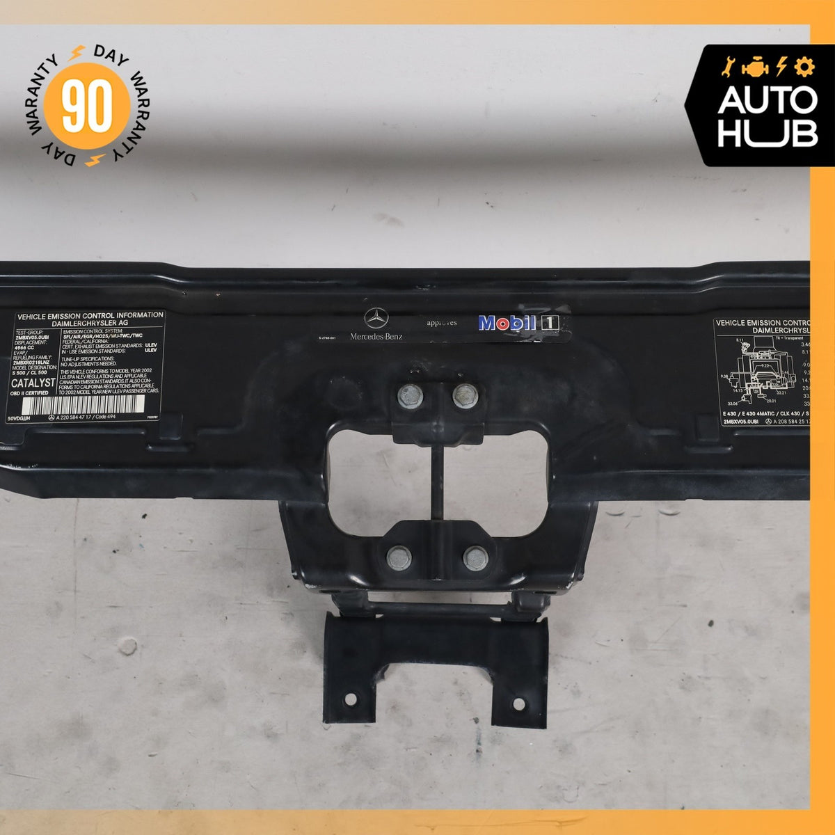 00-06 Mercedes W215 CL500 CL55 AMG Upper Radiator Support Bracket OEM - photo 4