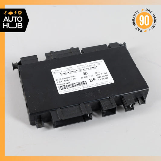 03-12 Mercedes W219 CLS550 SLK350 Front Right Seat Control Module 2118704585 OEM - photo 1