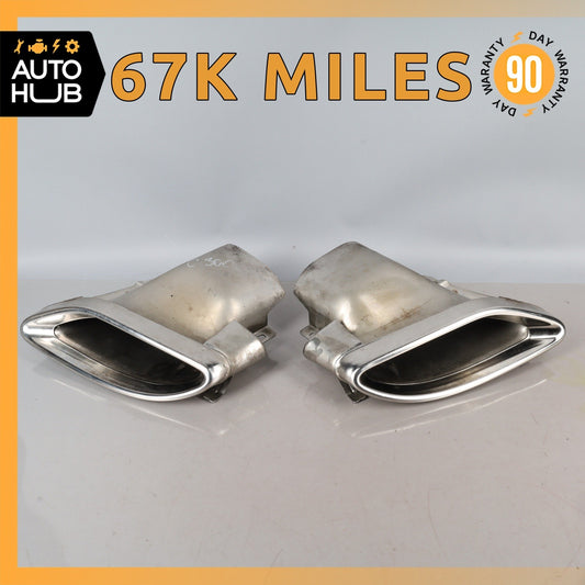 Mercedes W205 C300 Left & RIght Side Exhaust Mufflers Muffler Tips OEM - photo 1