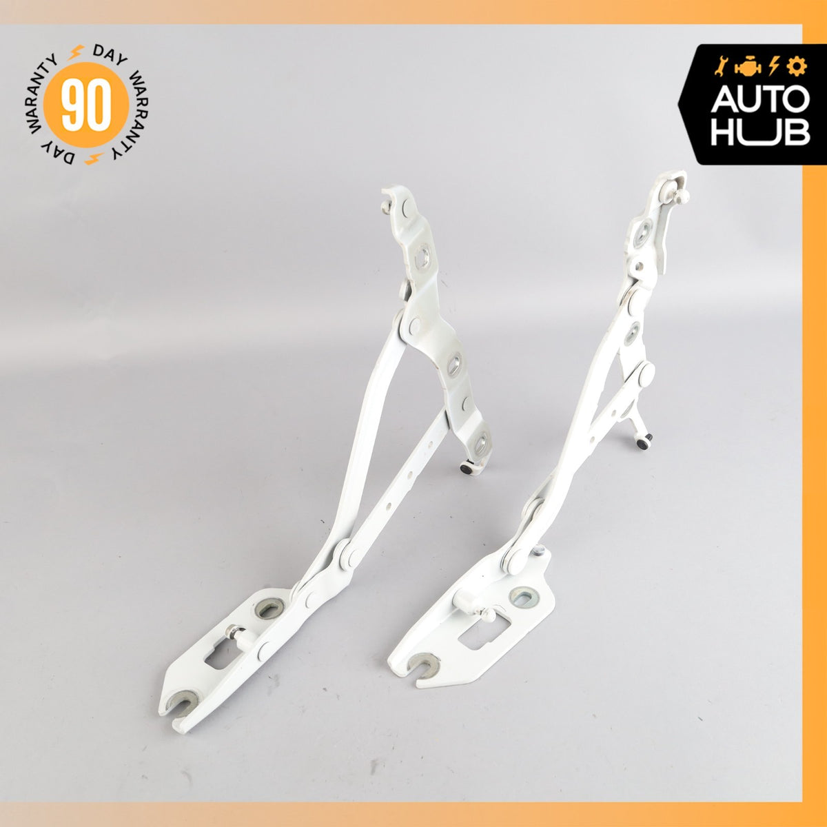 Audi S5 Convertible Trunk Boot Left & Right Lid Hinge Set White OEM - photo 1