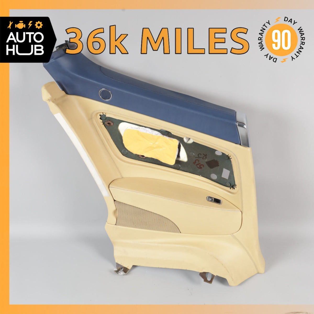03-10 Bentley Continental GT Coupe Rear Left Side Interior Door Panel OEM 36k - photo 1