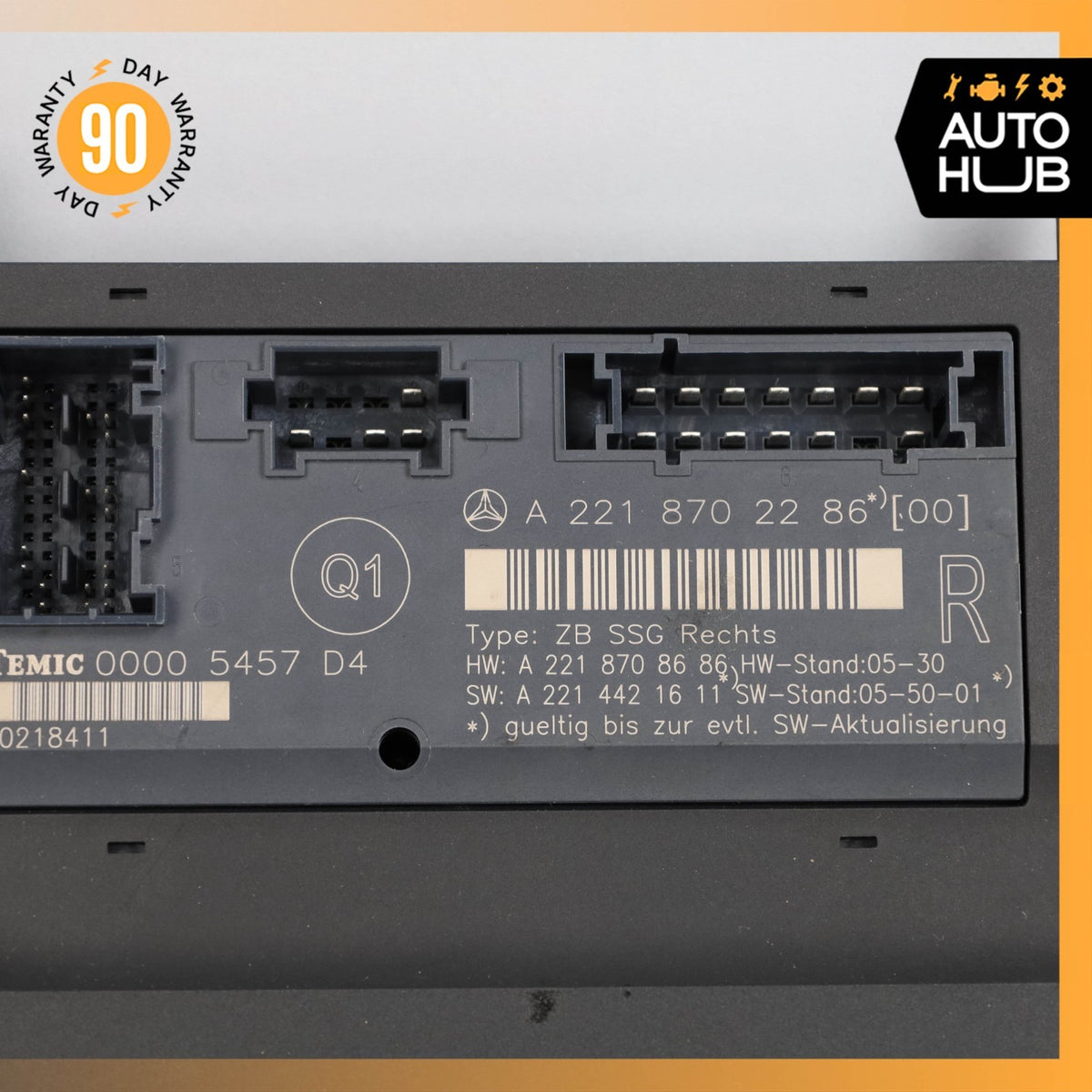 07-13 Mercedes W221 S550 S63 AMG Front Right Side Under Seat Control Unit OEM - photo 3