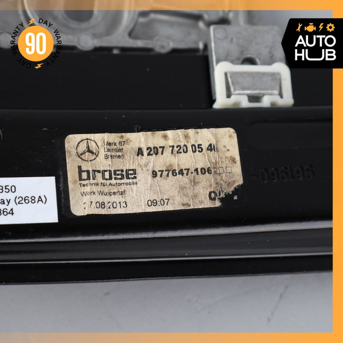 Mercedes W207 E350 Coupe Convertible Window Regulator Motor Front Left OEM 16k - photo 16