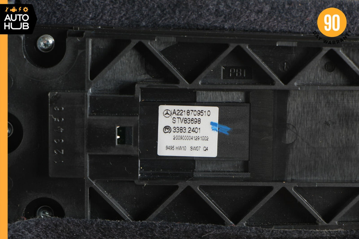 10-13 Mercedes W221 S550 S400 Rear Right Side Window Control Switch Black OEM - photo 9