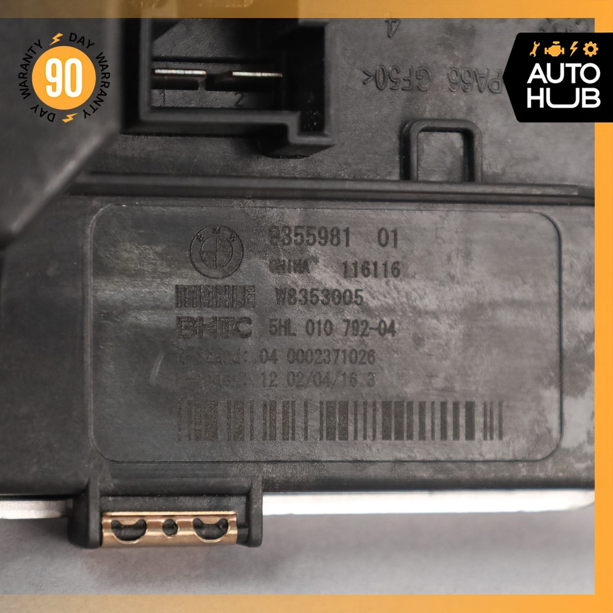 11-16 BMW F10 528i 550i AC A/C Heater Fan Blower Motor Resistor OEM - photo 10