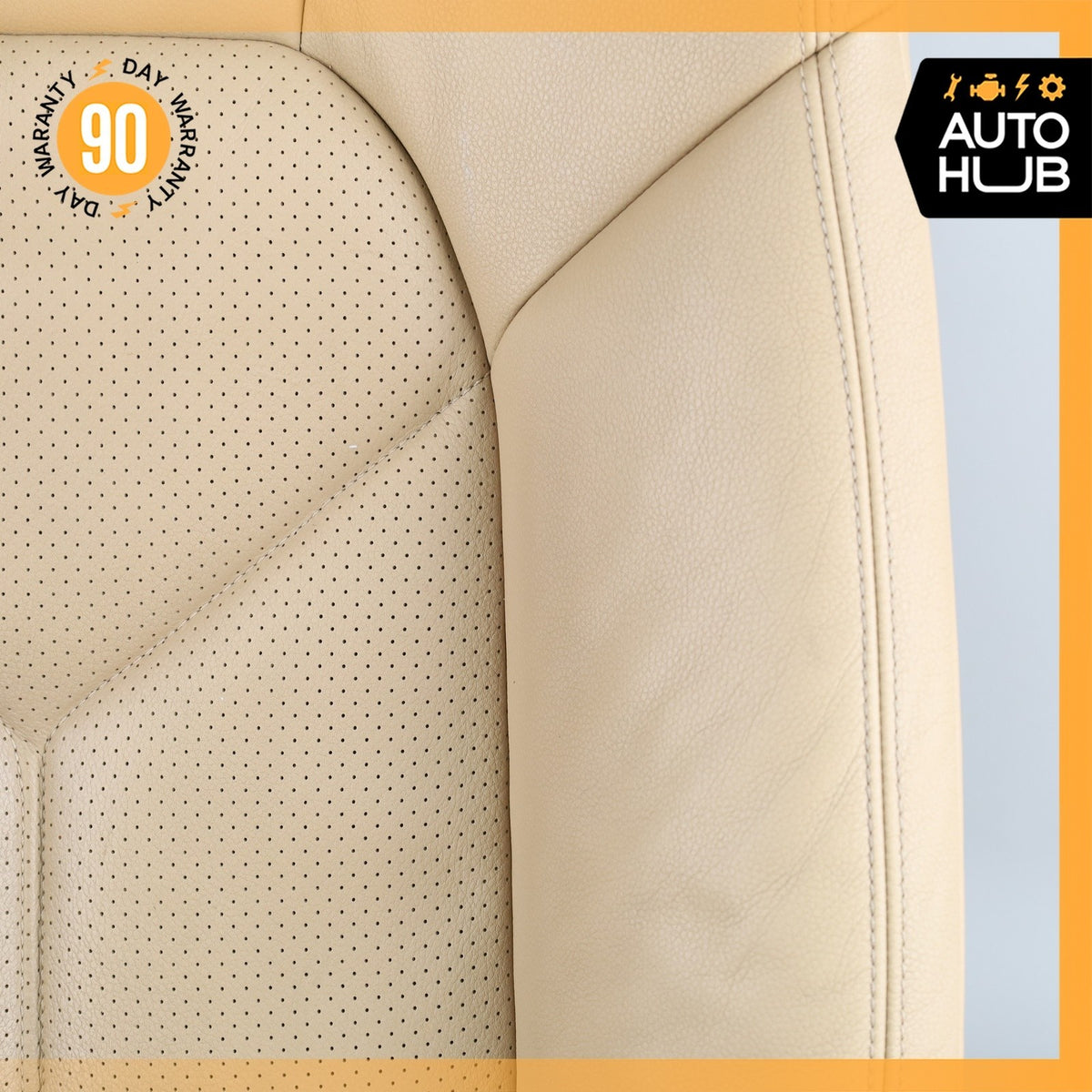 11-18 Porsche Cayenne 958 Front Right Side Seat Upper Cushion Beige OEM - photo 4
