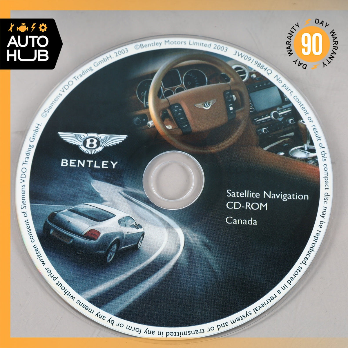 03-11 Bentley Continental GT GTC Comand GPS Map Navigation Disc Set OEM 87k - photo 9