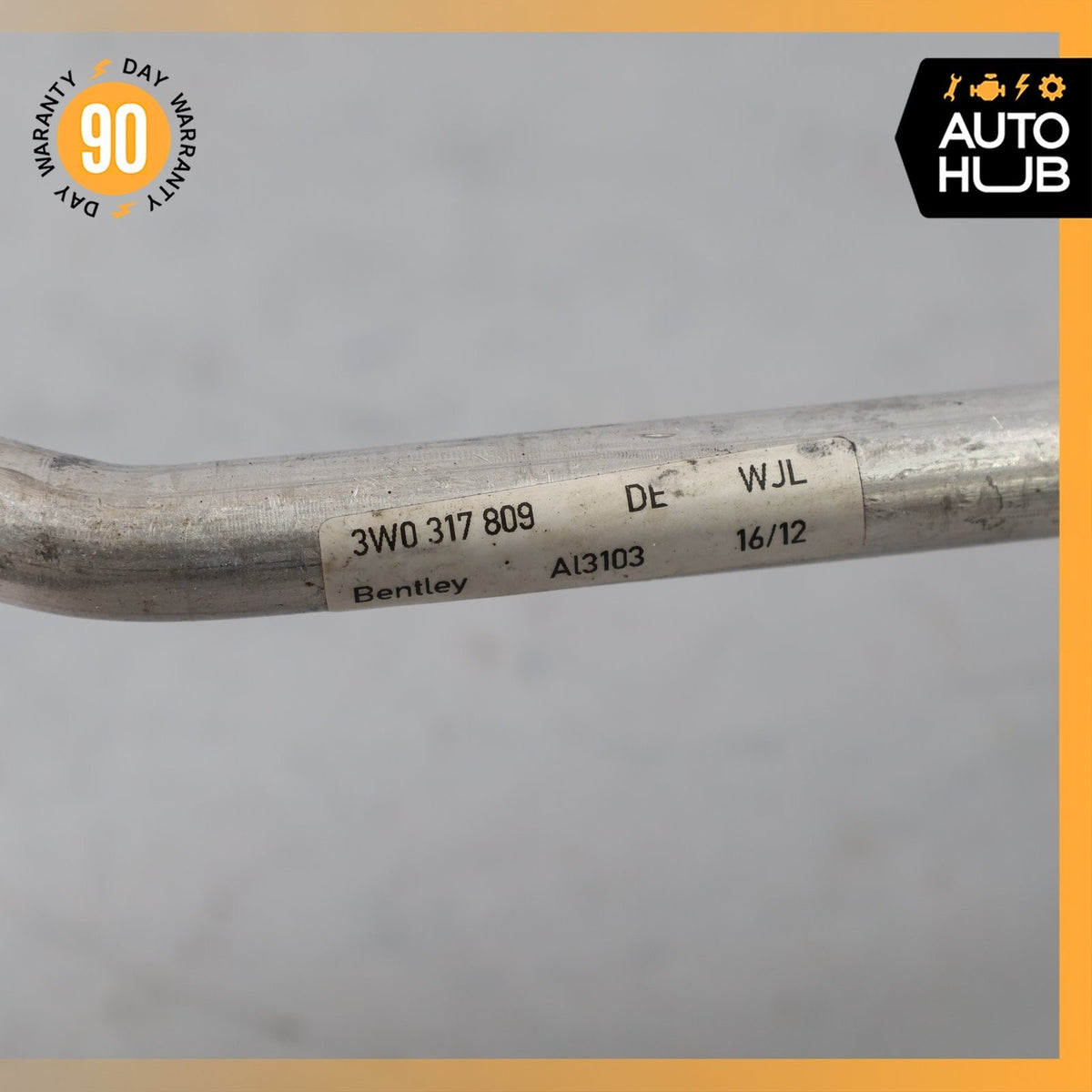 12-18 Bentley Continental GT GTC 6.0L Transmission Oil Cooler Feed Line OEM - photo 8