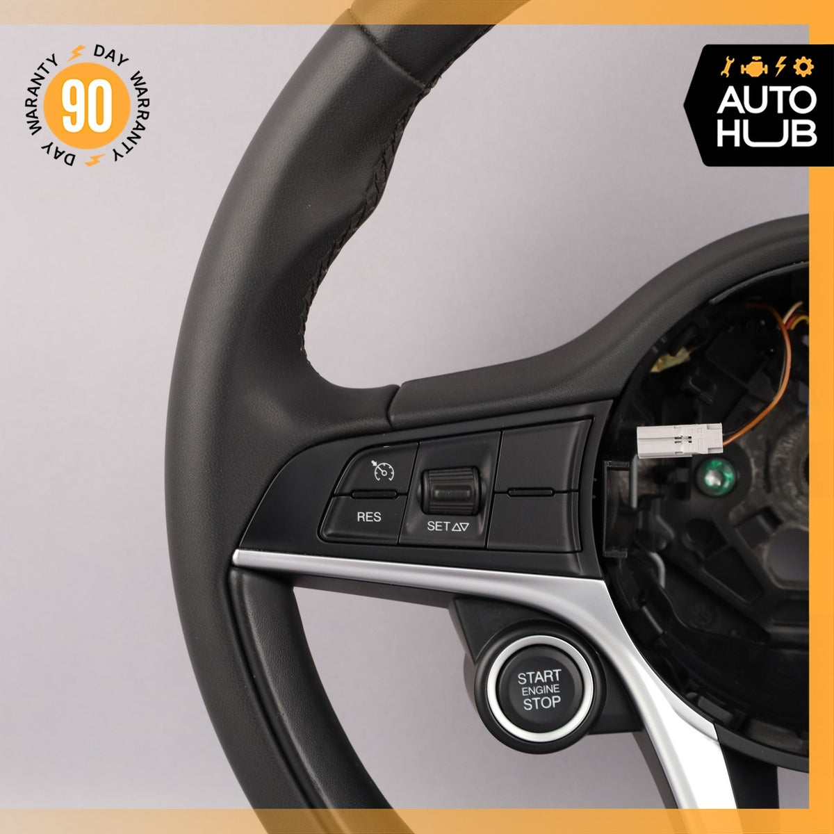 17-22 Alfa Romeo 952 Giulia Stelvio Driving Steering Wheel Flat Bottom OEM 56k - photo 9
