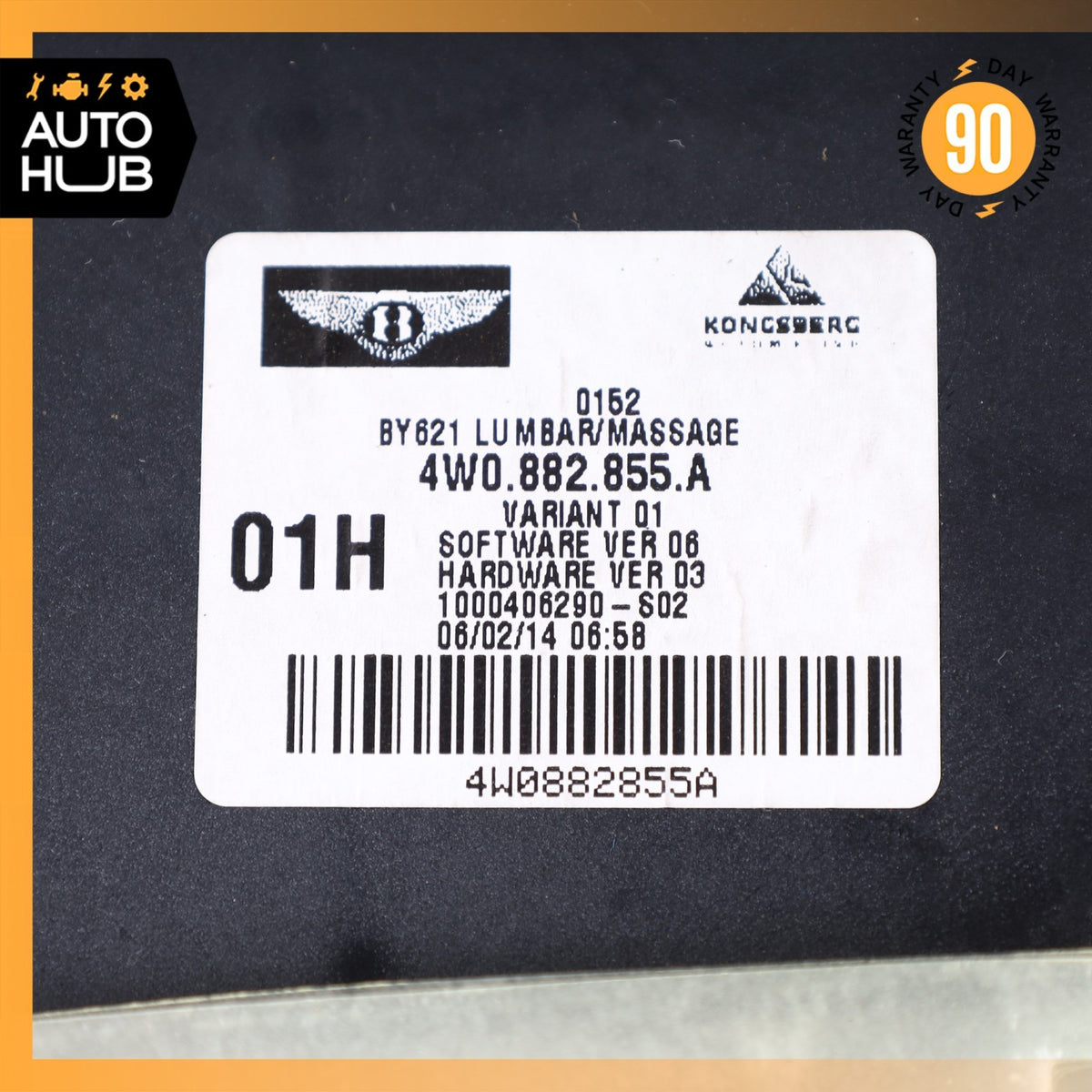 14-18 Bentley Flying Spur Rear Seat Cushion Bladder Bolster 4W0882855A OEM 40k - photo 23