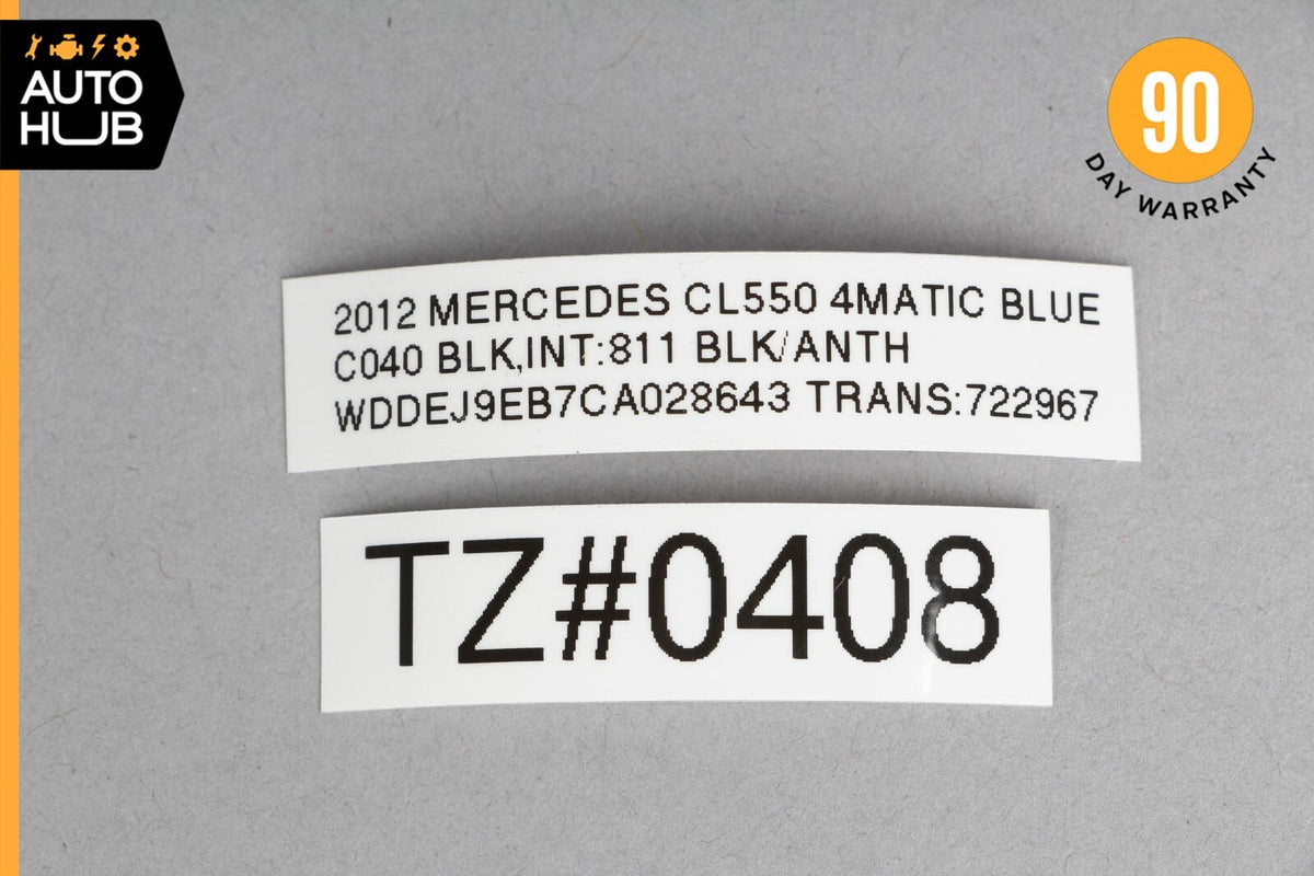 07-14 Mercedes W216 CL550 C-Pillar Trim Rear Right Passenger Side Gray OEM 74k - photo 12