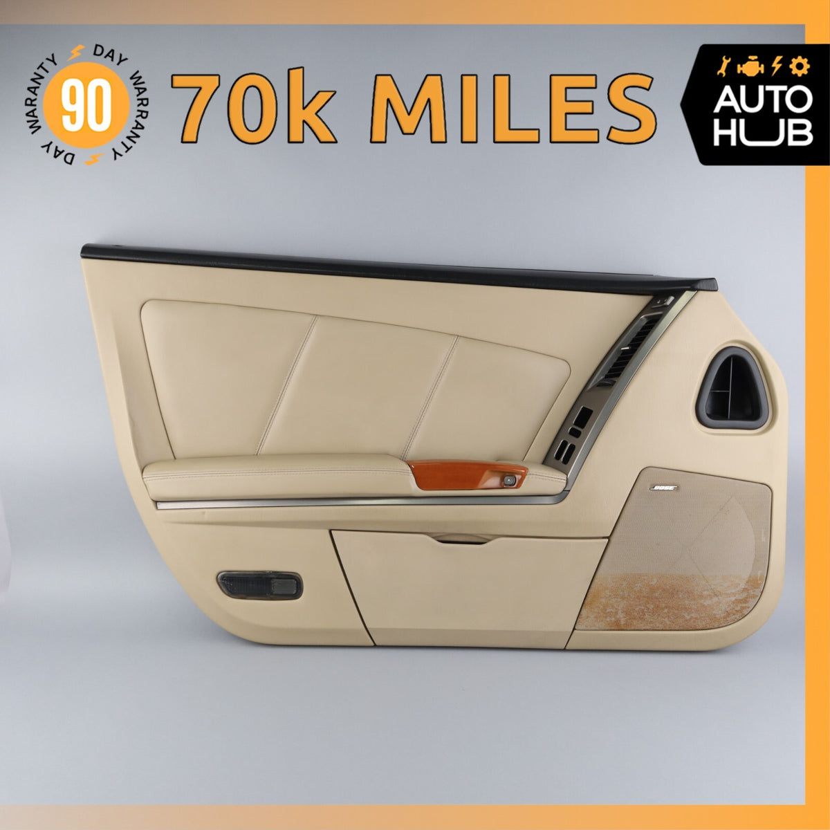 07-09 Cadillac XLR Left Driver Side Interior Door Panel Beige OEM 70k - photo 1